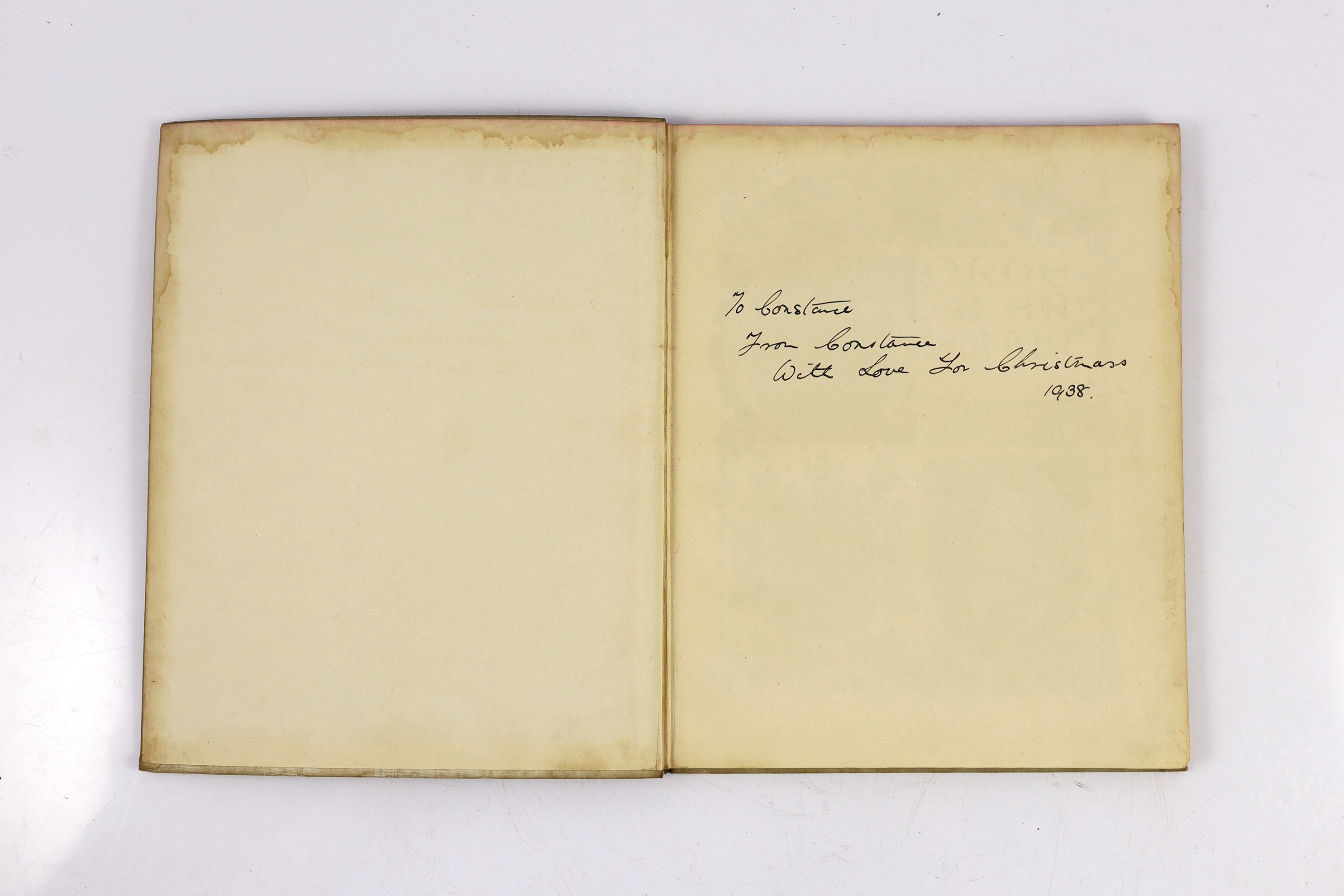 Tennyson, Alfred - Morte D'Arthur: a poem ... title and 22 illuminated leaves (in gold and colour, by Alberto Sangorski); original decorated cloth, entirely unopened, sm.4to. Oxford: Basil Blackwell, 1937